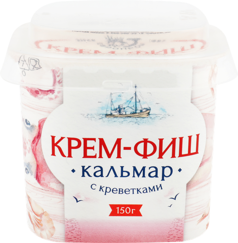 Паста КРЕМ-ФИШ Кальмар-креветка, 150г, фотография