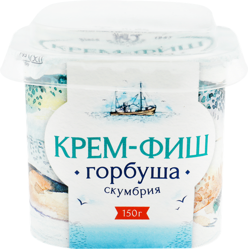 Паста КРЕМ-ФИШ Горбуша-скумбрия, 150г, крупный план