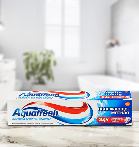 Зубная паста AQUAFRESH Total Care Освежающе-мятная, 100мл, фото