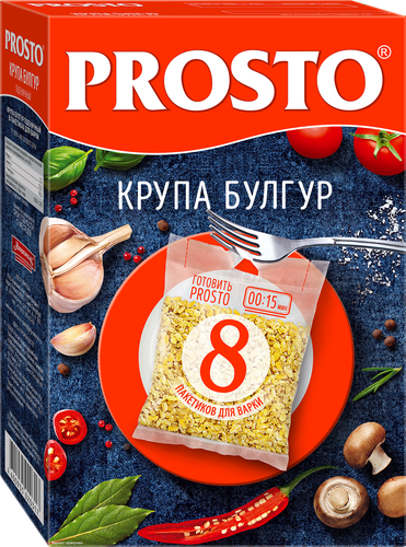 Булгур PROSTO, в пакетиках, 8х62,5г, фотография