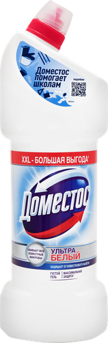 Средство для чистки унитаза ДОМЕСТОС Ультра белый, 1.5л, изображение