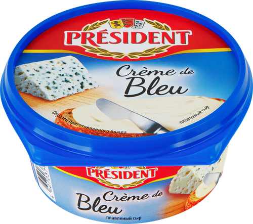Сыр плавленый PRESIDENT Creme de bleu 50%, без змж, 125г, фотография