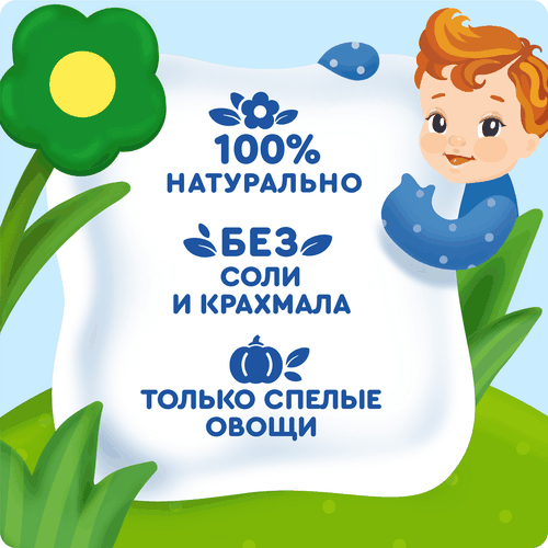Пюре овощное детское АГУША Тыква, с 5 месяцев, 80г, детальное фото