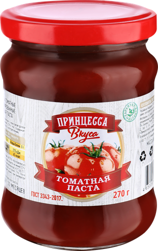 Паста томатная ПРИНЦЕССА ВКУСА, 270г, картинка