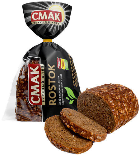 Хлеб СМАК Rostok в нарезке, 300г, крупный план
