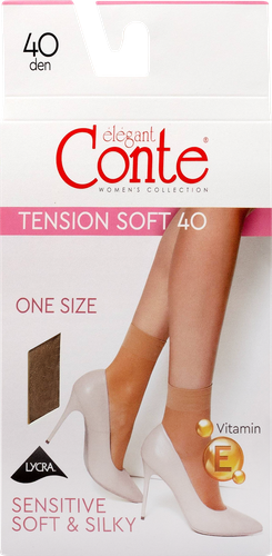 Носки женские CONTE Tension Soft 40 den, bronz, Арт. 8С-7 СП/14С-55СП, крупный план