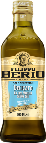 Масло оливковое FILIPPO BERIO Delicato Extra virgin нерафинированное, 500мл, картинка