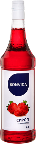 Сироп BONVIDA со вкусом Клубника, 1л, фото