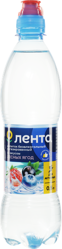 Напиток ЛЕНТА со вкусом лесных ягод негазированный, 0.5л, вид