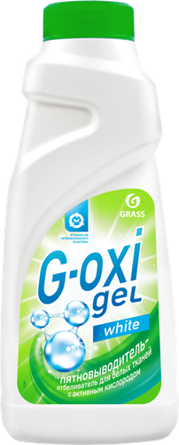 Пятновыводитель жидкий для белых тканей GRASS G-Oxi White, 500мл, вид
