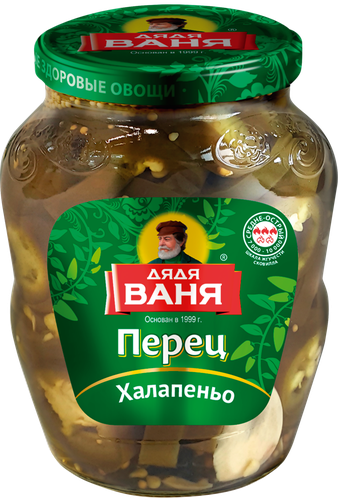 Перец маринованный ДЯДЯ ВАНЯ халапеньо, 350г, фотография
