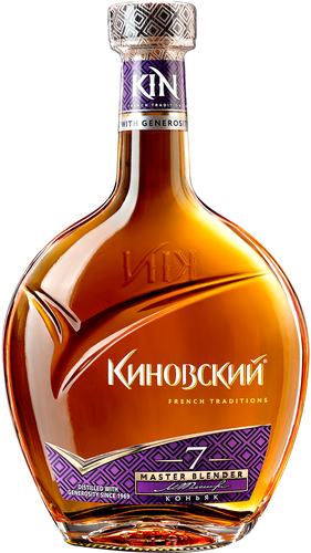 Коньяк КИНОВСКИЙ выдержанный КВ 7 лет 40%, 0.5л, фото