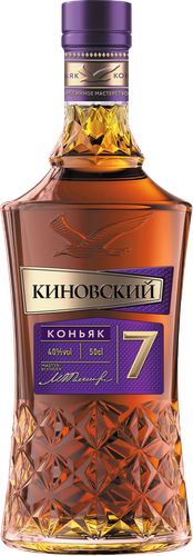 Коньяк КИНОВСКИЙ выдержанный КВ 7 лет 40%, 0.5л, детальное фото