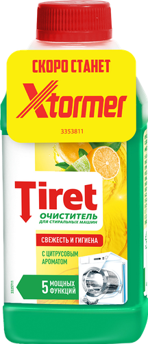 Очиститель для стиральных машин TIRET Свежесть лимона, 250мл, детальное фото