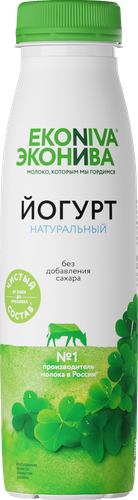 Йогурт питьевой ЭКОНИВА 2,8%, без змж, 300г, картинка