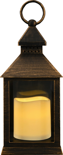 Фонарь HOMECLUB Сканди 24см, со светодиодной LED-свечой, IP20 Арт. 201742, изображение