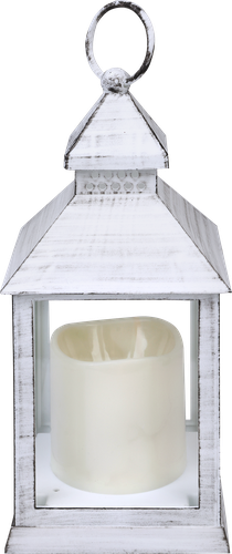 Фонарь HOMECLUB Сканди 24см, со светодиодной LED-свечой, IP20 Арт. 201742, изображение