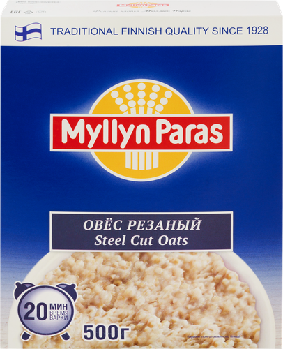Овес MYLLYN PARAS резаный, 500г, крупный план
