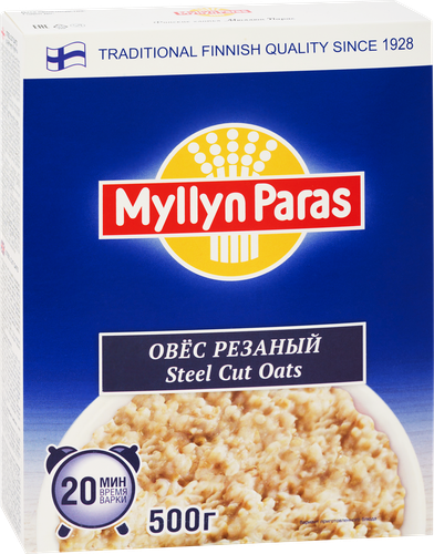 Овес MYLLYN PARAS резаный, 500г, крупный план