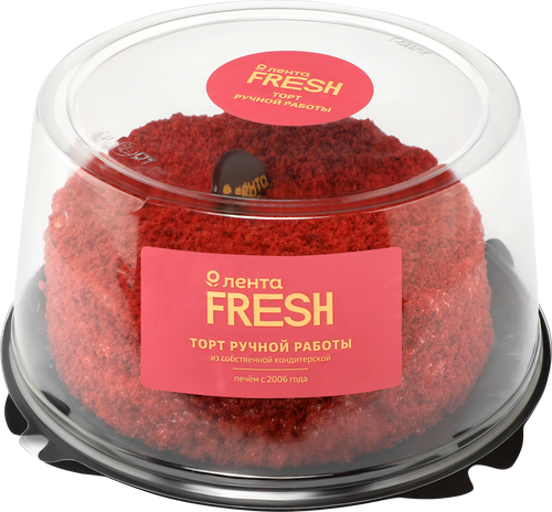 Торт Красный бархат ЛЕНТА FRESH, 900г, детальное фото