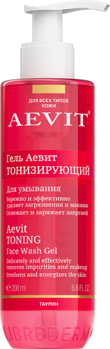 Гель для умывания AEVIT BY LIBREDERM тонизирующий, 200мл, вид