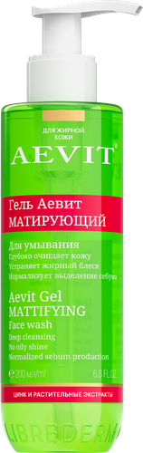 Гель для умывания AEVIT BY LIBREDERM матирующий, 200мл, фото