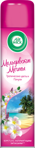 Освежитель воздуха AIR WICK Мальдивские мечты, Тропические цветы и пачули, 240мл, картинка