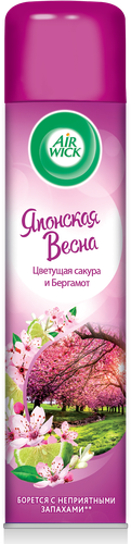 Освежитель воздуха AIR WICK Японская весна Цветущая сакура и бергамот, 290мл, фотография