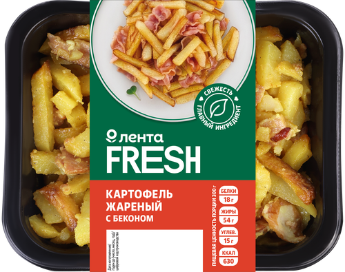 Картофель жареный с беконом ЛЕНТА FRESH, 300г, фото