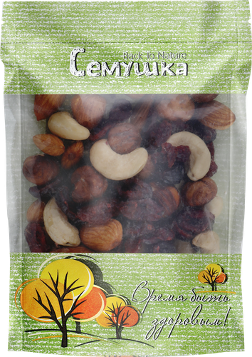 Смесь ореховая СЕМУШКА с клюквой, 120г, фото