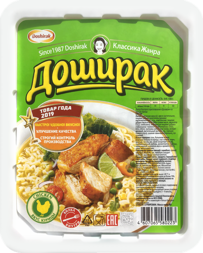 Лапша ДОШИРАК со вкусом курицы, 90г, картинка