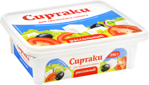 Продукт рассольный комбинированный СИРТАКИ Original Для греческого салата 55%, 250г, фото