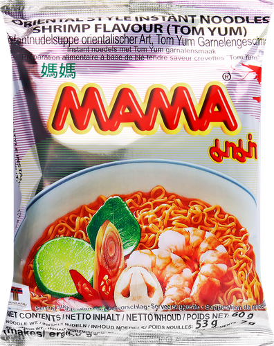 Лапша МАМА Том Ям со вкусом креветки, 60г, детальное фото