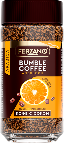 Кофе растворимый FERZANO Bumble Coffee с апельсиновым соком, сублимированный, 150г, изображение