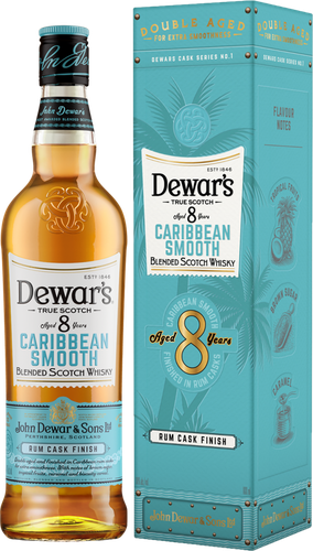 Виски DEWAR'S 8 Carribbean Smooth Шотландский купажированный, 40%, п/у, 0.7л, изображение