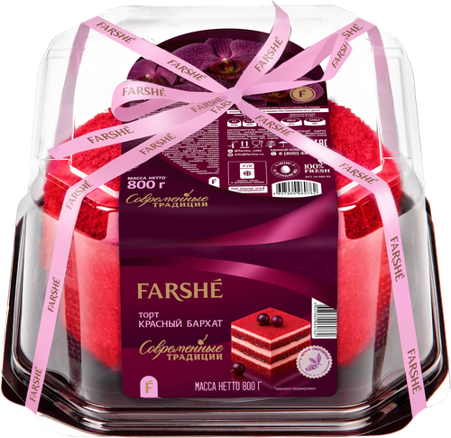 Торт FARSHE Красный бархат, 800г, изображение