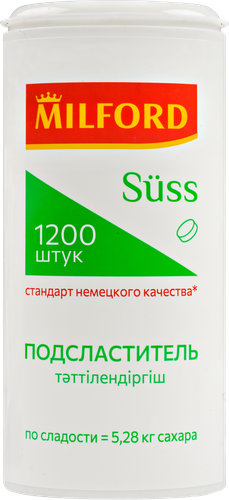 Подсластитель MILFORD Suss на основе цикламата и сахарина, 1200шт, детальное фото