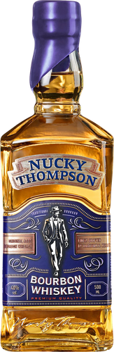 Виски NUCKY THOMPSON Bourbon зерновой 40%, 0.5л, детальное фото