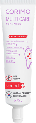Зубная паста CORIMO Multi Care, профилактическая, 75г, детальное фото