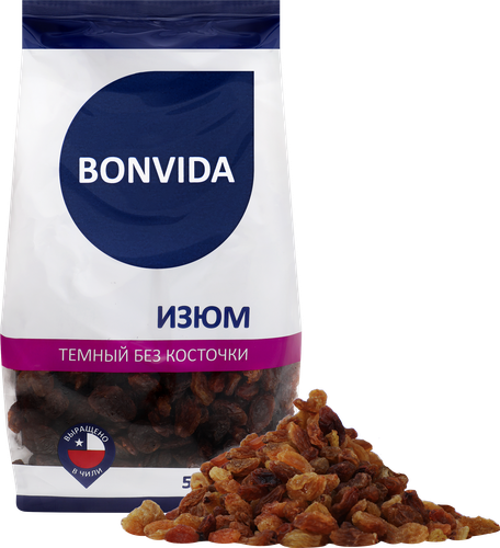 Изюм BONVIDA темный, 500г, фотография