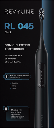 Зубная щетка электрическая REVYLINE RL 045, черная, фотография