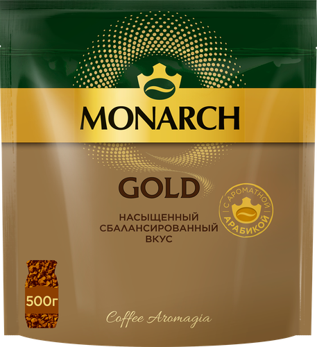 Кофе растворимый MONARCH Голд натуральный сублимированный, 500г, фотография