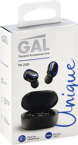 Наушники GAL TWS TWS TW-2500/4050/3600, крупный план