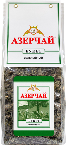 Чай зеленый АЗЕРЧАЙ Букет крупнолистовой, 200г, фотография