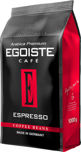 Кофе зерновой EGOISTE Espresso, 1кг, крупный план