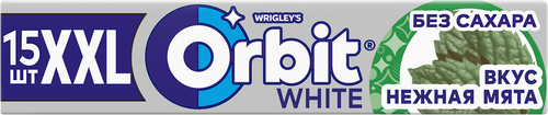 Жевательная резинка ORBIT Нежная мята XXL, 20,4г, фото