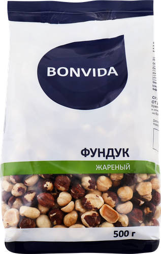 Фундук BONVIDA жареный, 500г, картинка