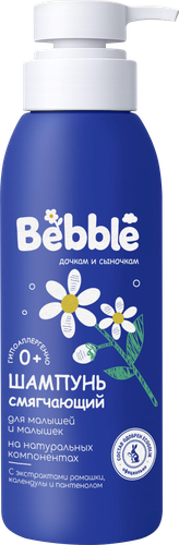 Шампунь для малышей BEBBLE с экстрактом ромашки, календулы и пантенолом, 400мл, детальное фото