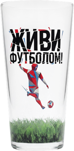 Бокал ДЕКОСТЕК Живи футболом, стекло, 630мл, Арт. 2012-Д, фотография
