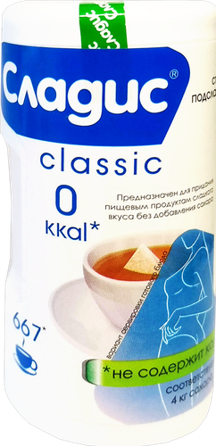 Подсластитель столовый СЛАДИС Classic, в таблетках, 667шт, фото